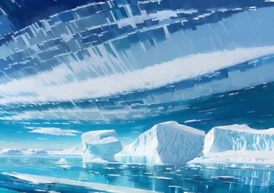 Ghiaccio alla deriva e iceberg antartici 01 da Josef Johann Michel