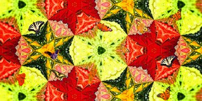 Creature: Farfalle nel giardino delle rose da Josef Johann Michel