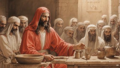 Gesù dice ai servi di riempire le brocche d