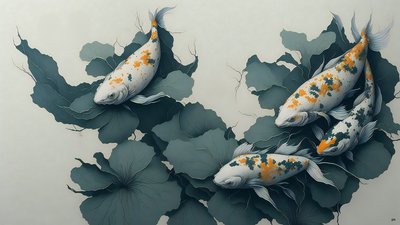 Carpa Koi da Josef Johann Michel