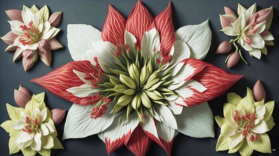mandala: elementi di amaryllis_02 da Josef Johann Michel