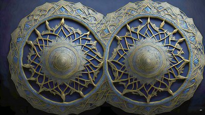mandala: elementi egiziani_01 da Josef Johann Michel