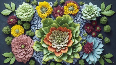mandala: elementi di kalanchoe_01 da Josef Johann Michel