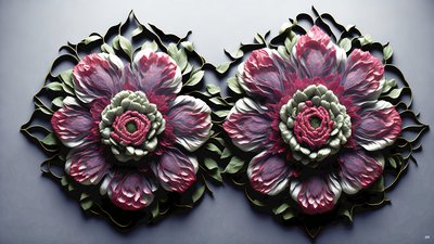 mandala: elementi di peonie_02 da Josef Johann Michel