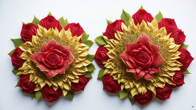 mandala: elementi di fiore di rosa_02 da Josef Johann Michel