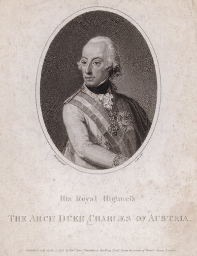 Arciduca Carlo, Duca di Teschen, soldato austriaco da Josef Kreutzinger