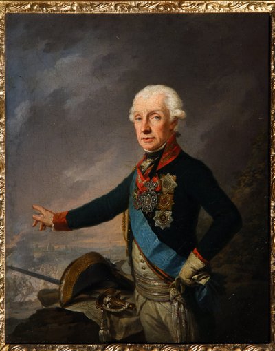 Ritratto del maresciallo generale principe Alessandro Suvorov da Josef Kreuzinger