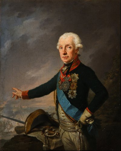 Ritratto del Feldmaresciallo Generalissimo Principe Alexander Suvorov 1729-1800, 1799 da Josef Kreuzinger