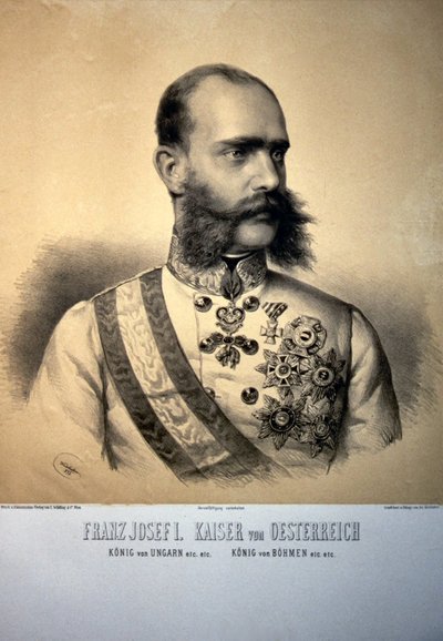 Francesco Giuseppe I. 1873 Litografia da Josef Kriehuber