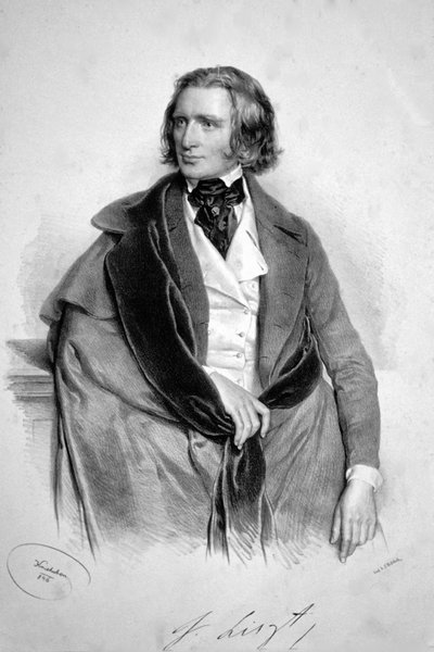 Franz Liszt 1846 da Josef Kriehuber