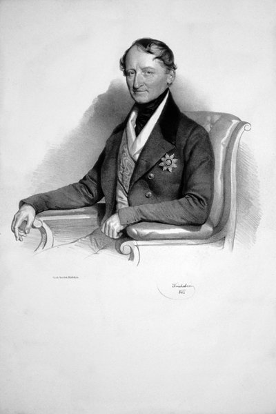 Litografia Friedrich Graf Wilczek da Josef Kriehuber