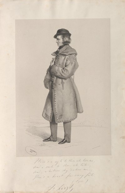 Ritratto di Franz Liszt, 1840 da Josef Kriehuber