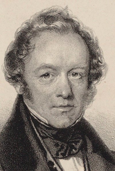 Ritratto del compositore Peter Joseph von Lindpaintner 1791-1856, c. 1830 da Josef Kriehuber