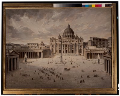 Piazza San Pietro e una vista del Foro a Roma da Josef Langl