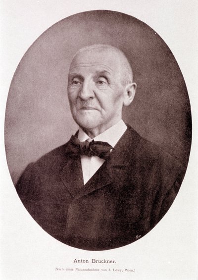 Compositore e organista austriaco Anton Bruckner da Josef Löwy