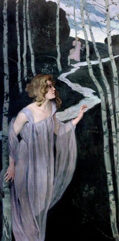 Elfo al ruscello, 1888-1889 da Josef Maria Auchentaller