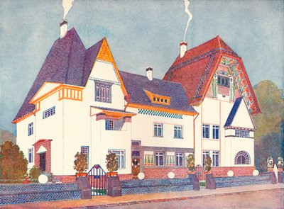 Casa a Darmstadt, progettata dal Professor Joseph Olbrich da Josef Maria Olbrich