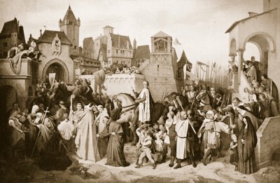Leopoldo VI entra a Vienna, 1219 da Josef Mathias Trenkwald