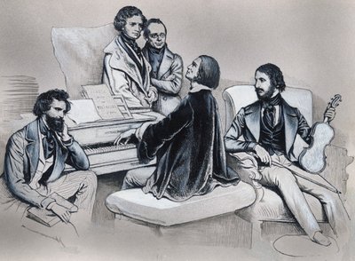 Disegno da litografia di Josef Kriehuber (1800-1876) da Josef Nikolaus Kriehuber