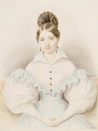 Ritratto di Anna Plochl da Josef Nikolaus Kriehuber