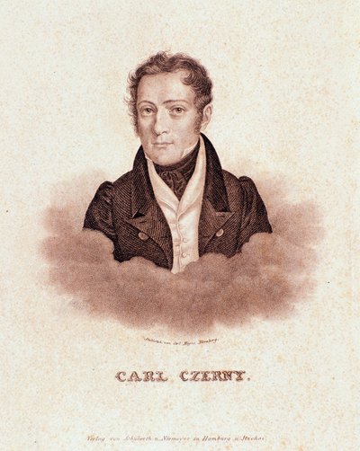 Ritratto di Carl Czerny (litografia) da Josef Nikolaus Kriehuber