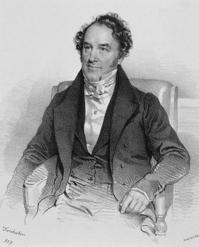 Ritratto di Conradin Kreutzer o Kreuzer (Messkirch) da Josef Nikolaus Kriehuber