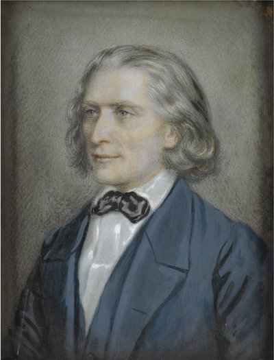 Ritratto di Franz Liszt 1811-1886, 1856 da Josef Nikolaus Kriehuber