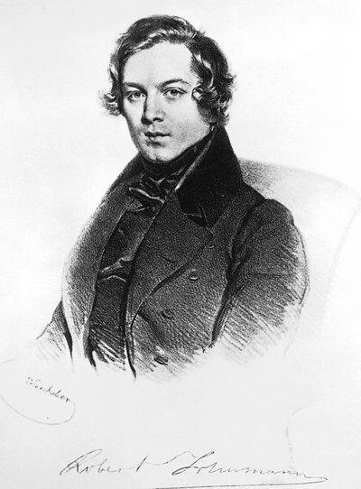 Ritratto di Robert Alexander Schumann da Josef Nikolaus Kriehuber