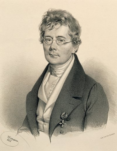 Ritratto di Simon Sechter da Josef Nikolaus Kriehuber
