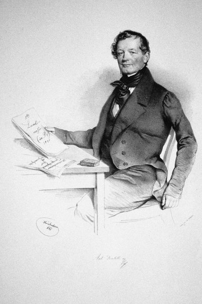 Ritratto del compositore Anton Diabelli 1781-1858, 1841 da Josef Nikolaus Kriehuber