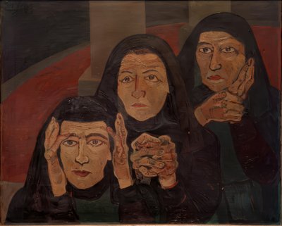 Tre donne in lutto (Lamenting women) da Josef Scharl