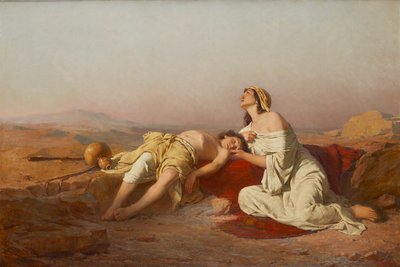 Agar e Ismaele nel deserto da Josef Straka