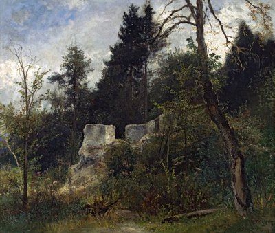 Paesaggio con rovina da Josef Wenglein