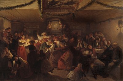 Una festa di matrimonio da Vingåker, 1857 da Josef Wilhelm Wallander