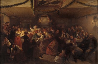 Il matrimonio a Vingåker, 1857 da Josef Wilhelm Wallander