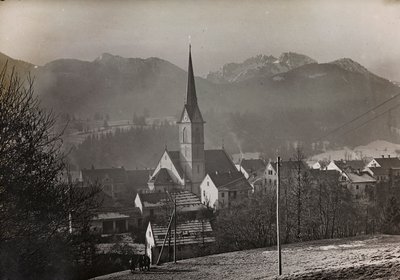 Album "Meine weltkriegs - Erinnerungen South-West Front (Carinzia, Italia, Trentino-Alto Adige) 31/03/1915-12/11/1918 - Josef Zohles Wien": vista di Hermagor-Pressegger da Josef Zohles