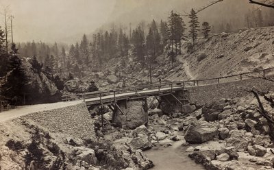 Album "Meine weltkriegs - Erinnerungen South-West Front (Carinzia, Italia, Trentino-Alto Adige) 31/03/1915-12/11/1918 - Josef Zohles Wien": ponte militare sul fiume da Josef Zohles
