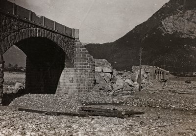 Album "Meine weltkriegs - Erinnerungen South-West Front (Carinzia, Italia, Trentino-Alto Adige) 31/03/1915-12/11/1918 - Josef Zohles Wien": ponte a Tolmezzo da Josef Zohles