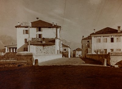 Album "Meine weltkriegs - Erinnerungen South-West Front (Carinzia, Italia, Alto Adige) 31/03/1915-12/11/1918 - Josef Zohles Wien": vista di Chiusaforte da Josef Zohles