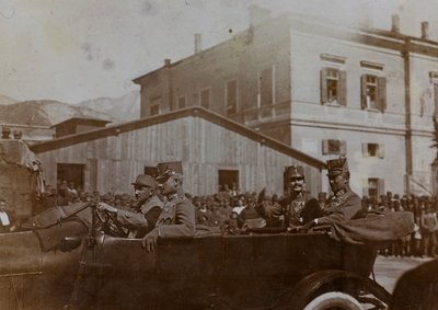 Album "Meine weltkriegs - Erinnerungen South-West Front (Carinzia, Italia, Alto Adige) 31/03/1915-12/11/1918 - Josef Zohles Wien": Kaiser Karl a Trento da Josef Zohles