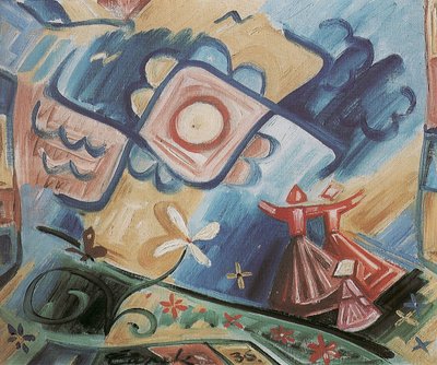 Ornamento Folkloristico delle Ragazze Cantanti, 1936 da Josef Čapek