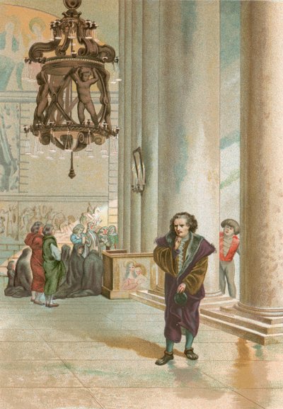 Galileo nella cattedrale di Pisa da Josep or Jose Planella Coromina
