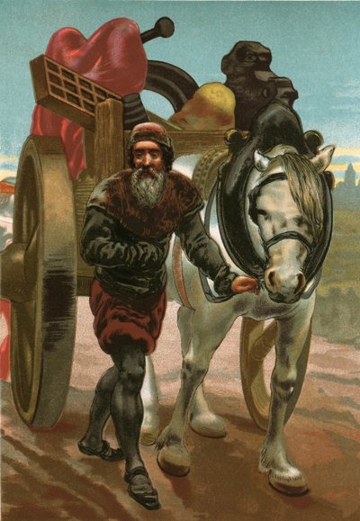 Gutenberg espulso da Strasburgo da Josep or Jose Planella Coromina