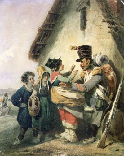 Il ritorno del soldato da Joseph Louis Hippolyte Bellange