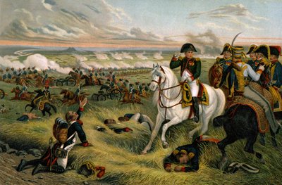 Storia. Francia. Primo Impero Francese. Napoleone I alla Battaglia di Wagram da Joseph Louis Hippolyte (after) Bellange