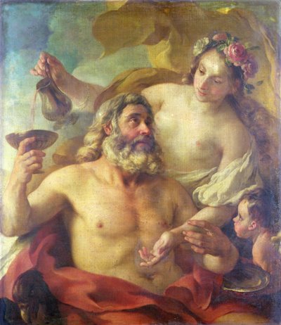 Giove, Ebe e Cupido da Joseph-Marie the Elder Vien