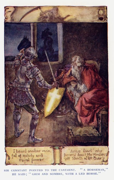 Illustrazione per Sir Knight of the Splendid Way da Joseph (after) Finnemore