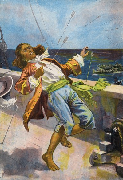 Robinson Crusoe: La morte di Venerdì da Joseph (after) Finnemore