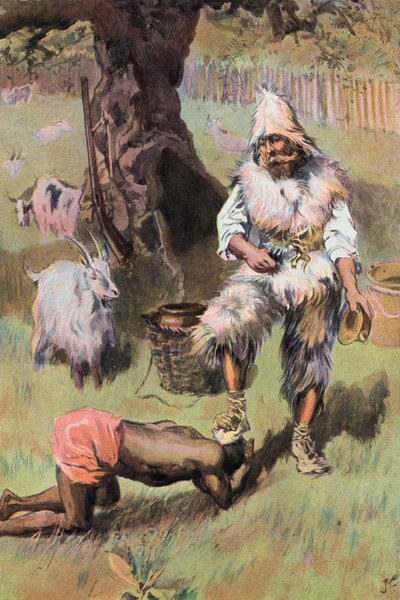 Robinson Crusoe: Pone il mio piede sulla sua testa da Joseph (after) Finnemore