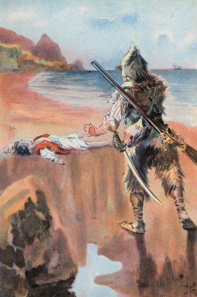 Robinson Crusoe: Trovo un ragazzo annegato da Joseph (after) Finnemore